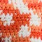 Hand Crochet Cotton Washcloth, Reusable Cleaning Cloth, Orange and White Dishcloth, Farmhouse Kitchen Bathroom Decor, Cottage Core Decor product 4